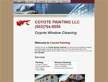 Tablet Screenshot of coyotepainting.com